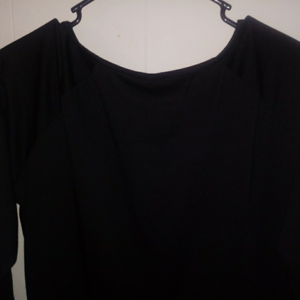 Beyove Dress Black 3/4 Sleeves - Picture 6 of 8